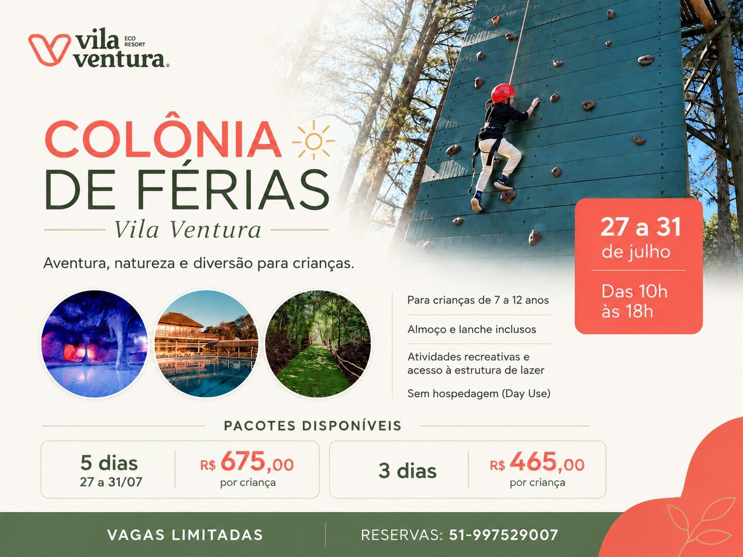 COLÔNIA DE FÉRIAS DAY USE | VILA VENTURA