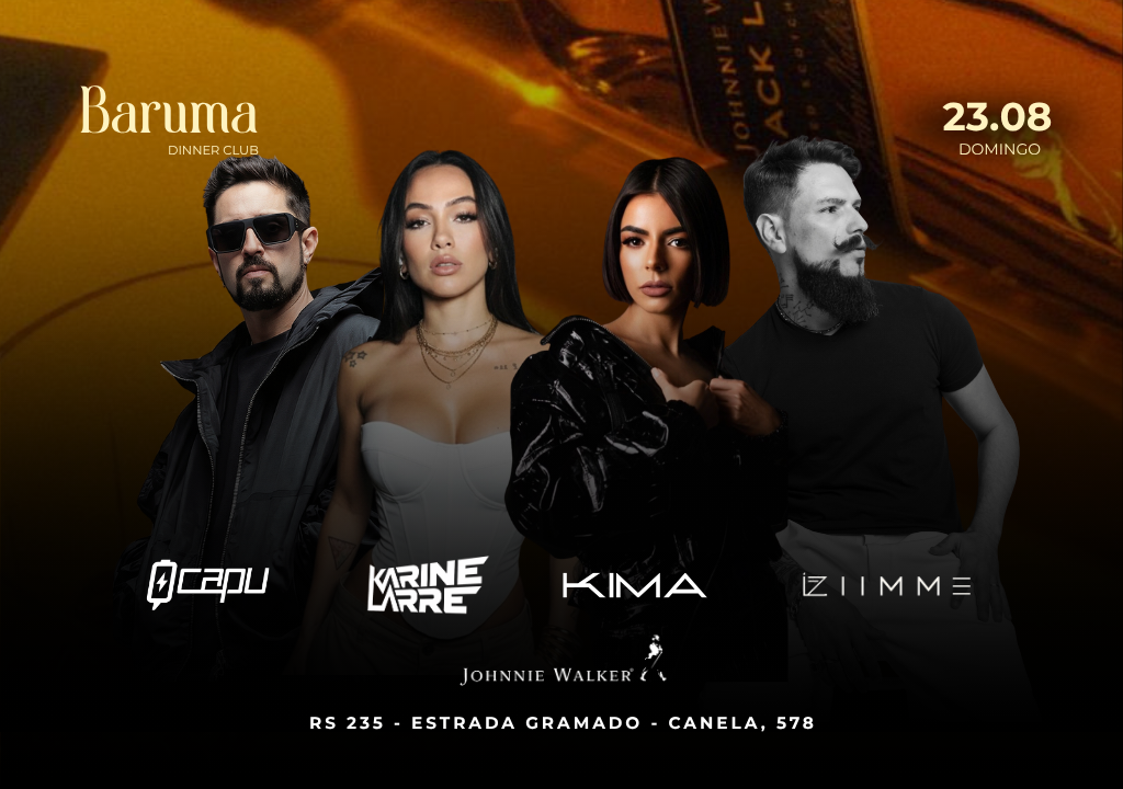 BARUMA/JOHNNIE WALKER  FESTIVAL DE CINEMA DJ'S  KIMA + KARINE LARRÉ + CAPU + ZIMME