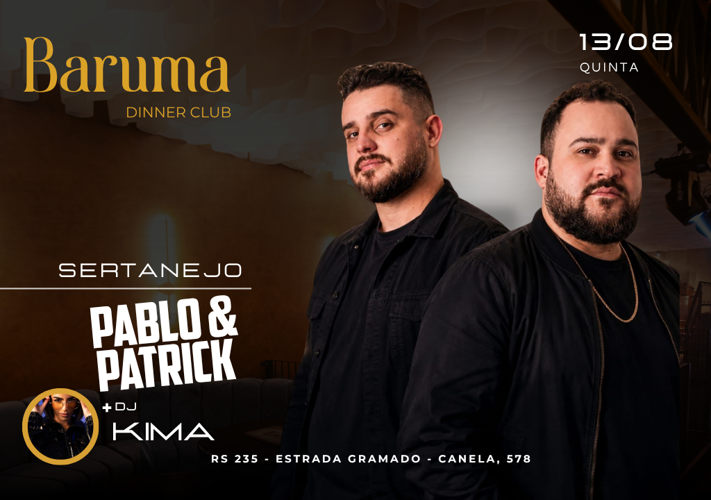 Baruma Sertanejo Pablo e Patrick + Dj Kima