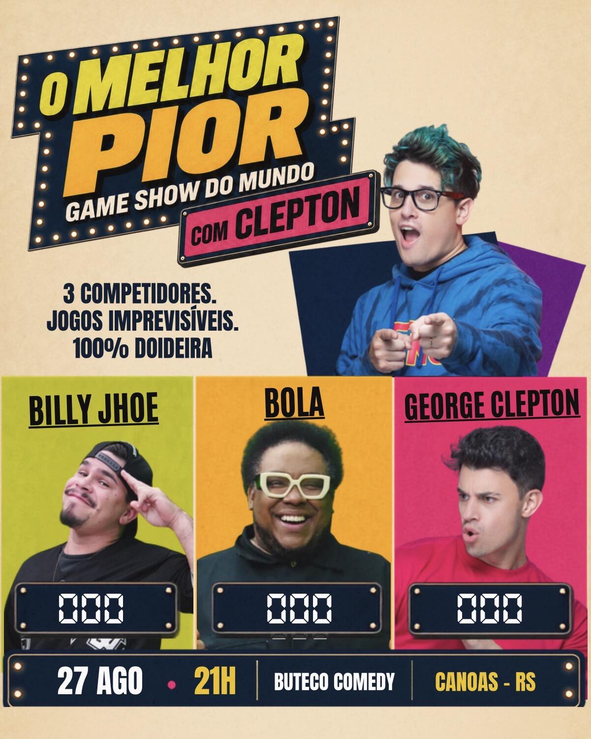 GAME SHOW COM ERICK CLEPTON 