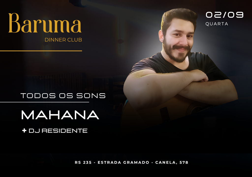 Baruma Todos os Sons Luciano Nahana + Dj Residente 