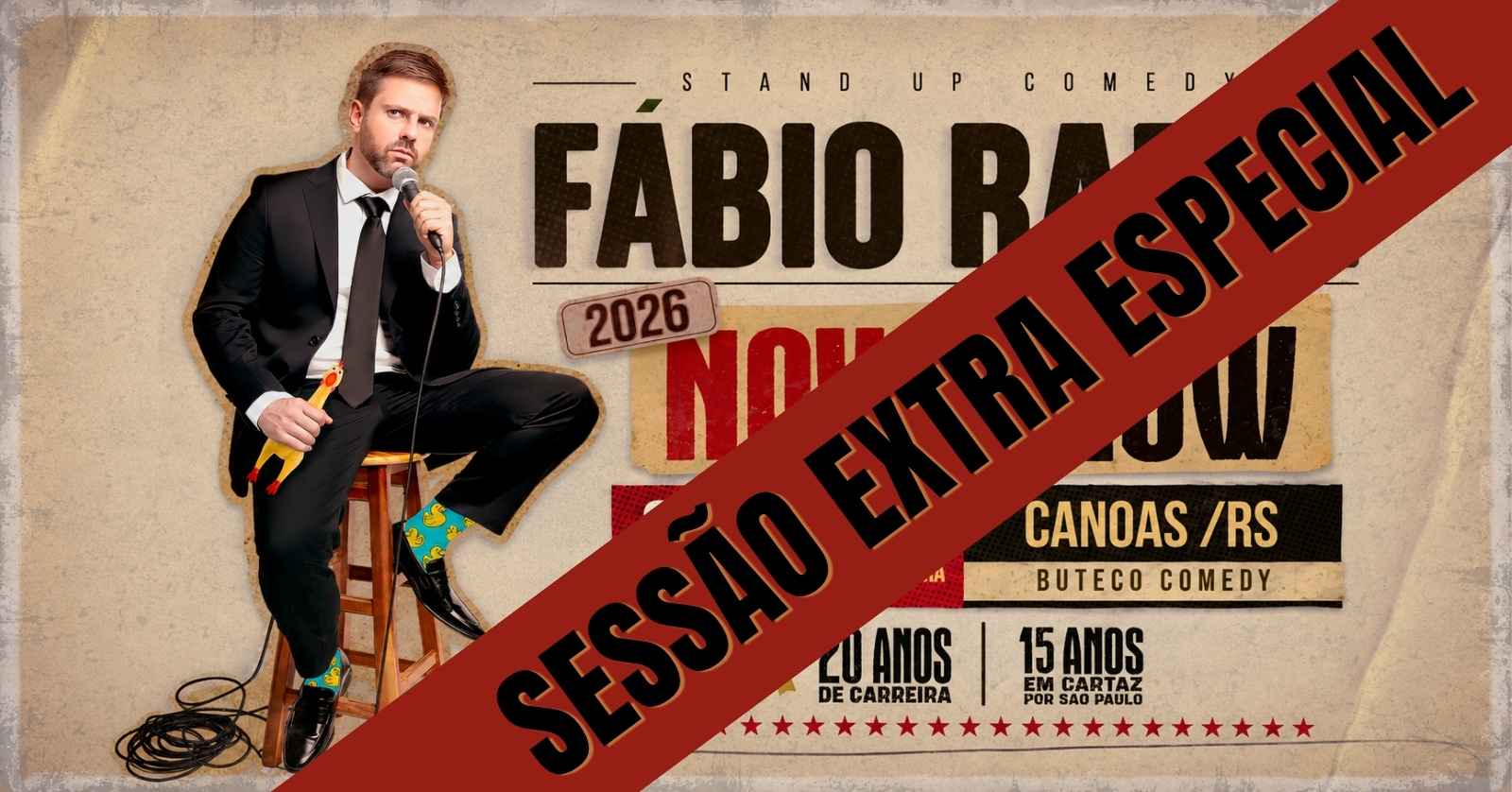 FÁBIO RABIN - NOVO SHOW  - SESSÃO EXTRA ESPECIAL