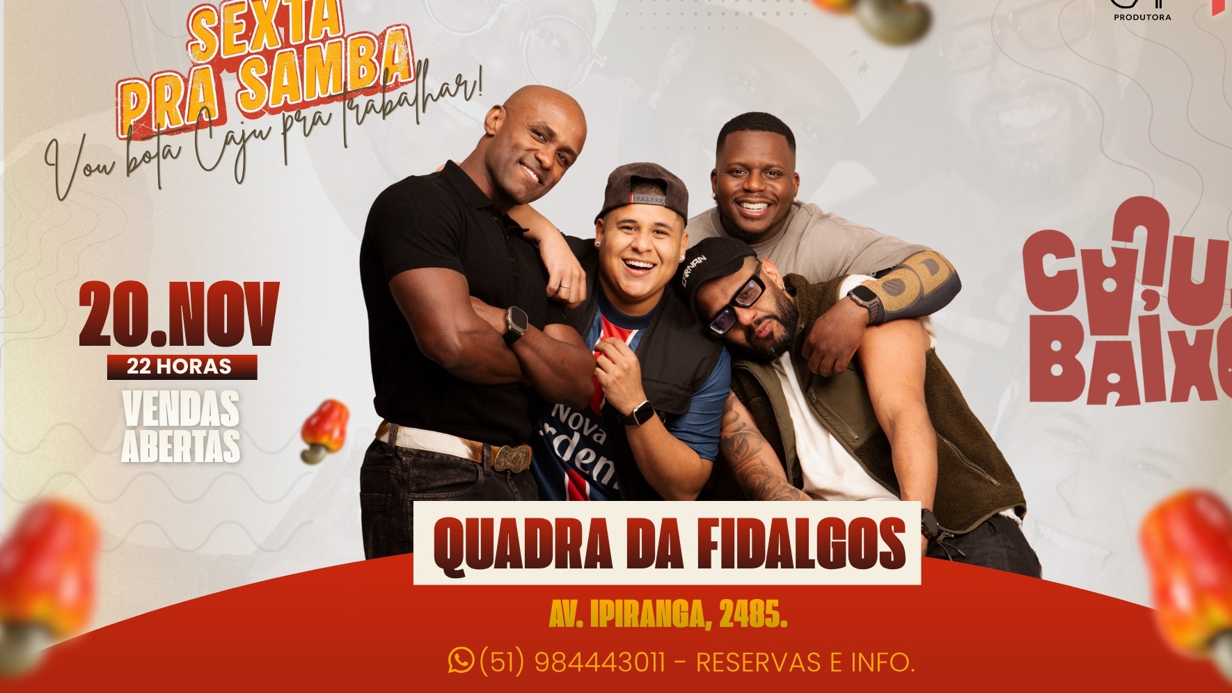 Sexta pra Sambar- CAJU PRA BAIXO 