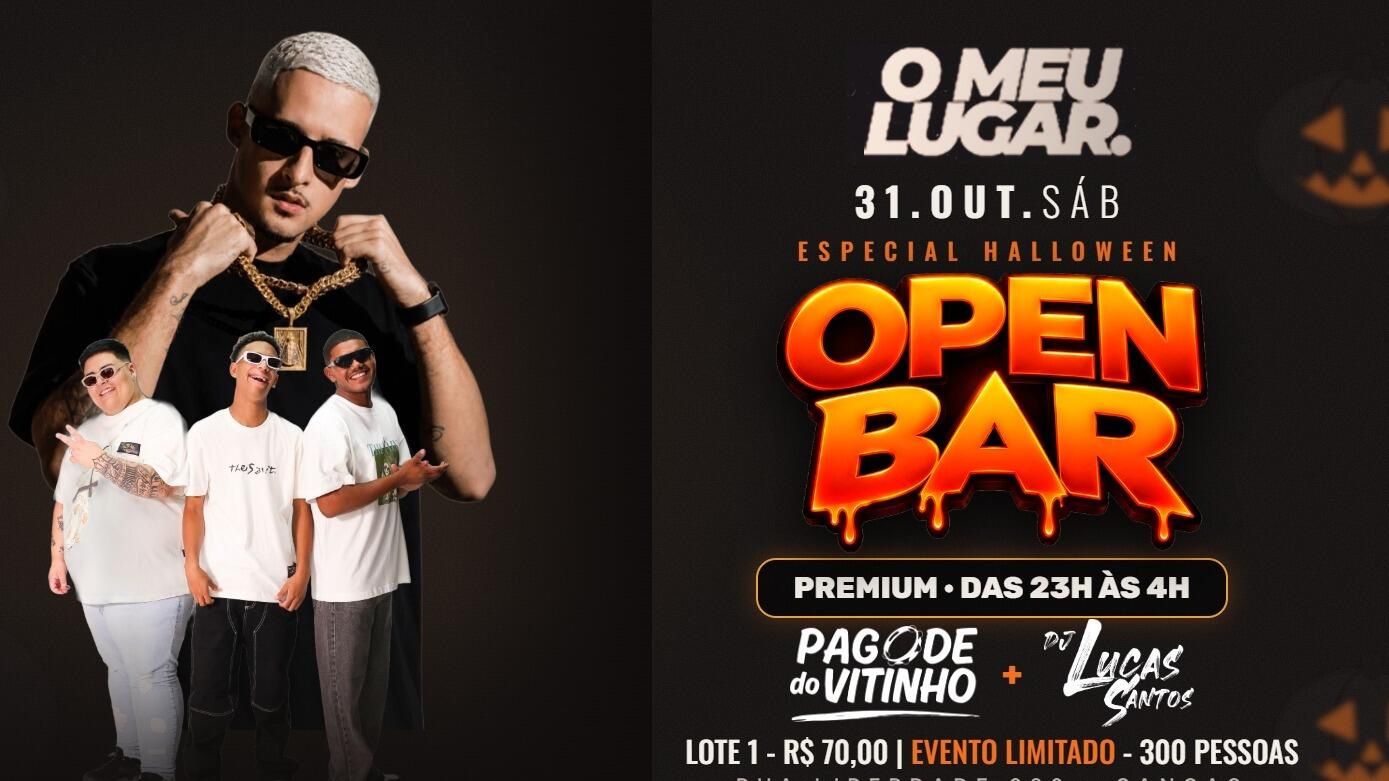 O MEU LUGAR |  OPEN BAR - HALLOWEEN