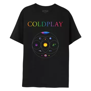 Camiseta colorida Coldplay